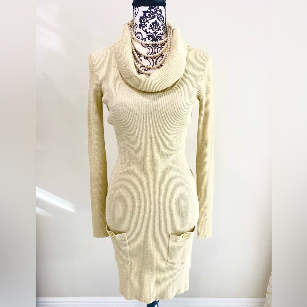 Sweater Dress (gold)